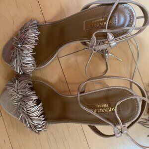 Aquazzura Gold Heels